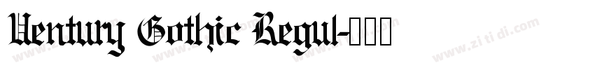 Uentury Gothic Regul字体转换